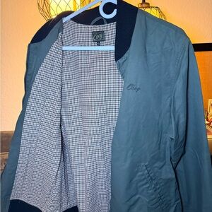 Obey Teal Jacket with Checkered Interior